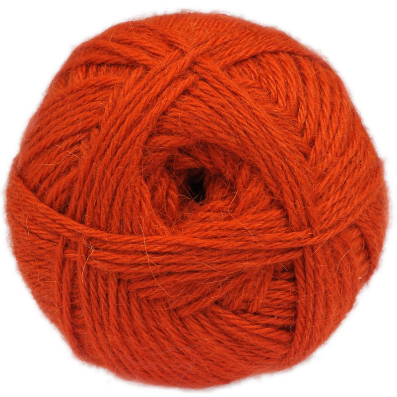 Orange - 100% baby llama - Medium - 100 gr./ 218 yd.