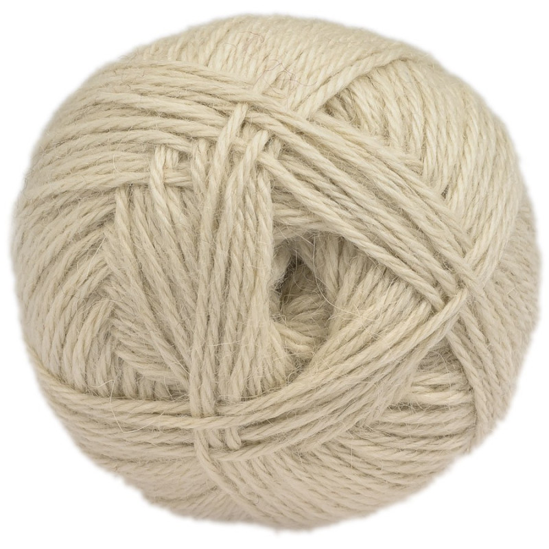 Raw white - 100% baby lama - Medium - 100 gr./ 218 yd.