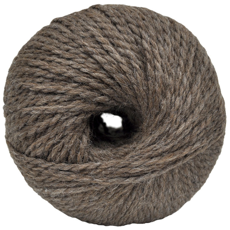 Alpaca and Sheep Wool - Chestnut brown - 100 gr.