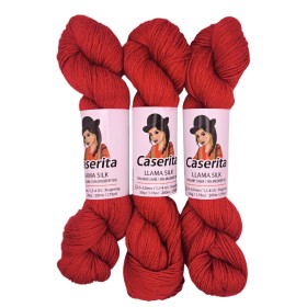 Red – Baby Llama & Silk – 50 g / 219 yd.